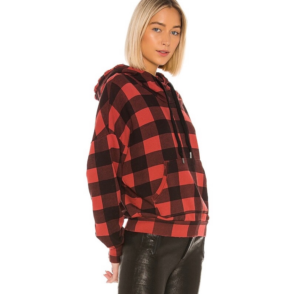 Lissete Pullover Hoodie in Red Buffalo
NSF
